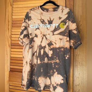 Carhartt Black and Tan Tie-Dye Tee